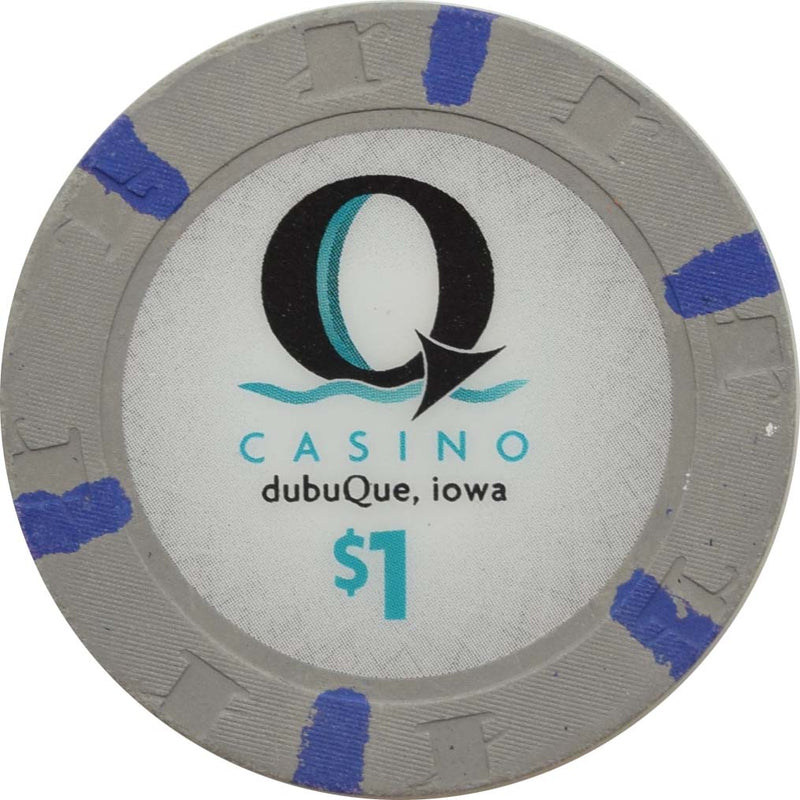 Q Casino Dubuque Iowa $1 Chip