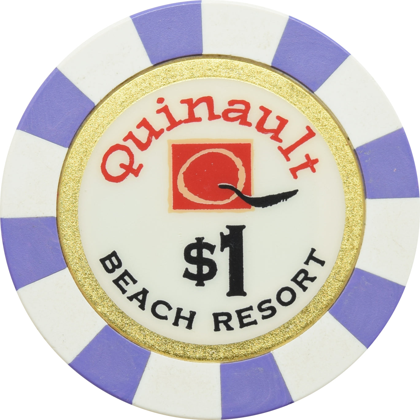 Quinault Beach Resort Casino Ocean Shores WA $1 Chip