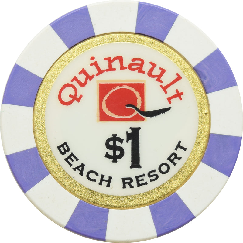 Quinault Beach Resort Casino Ocean Shores WA $1 Chip