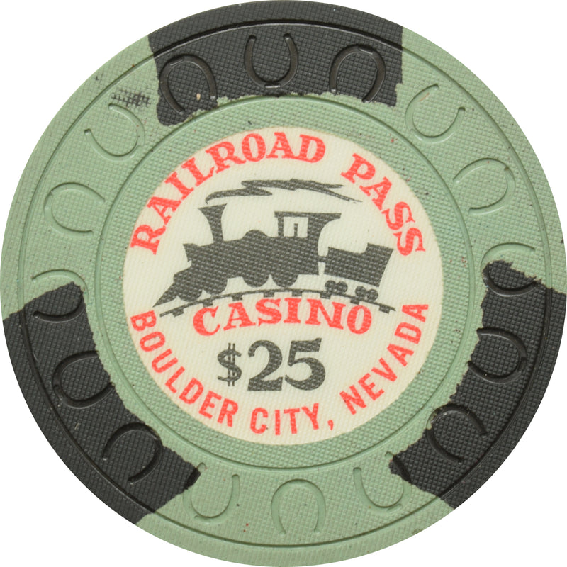 Railroad Pass Casino Henderson Nevada $25 Chip 1960s
