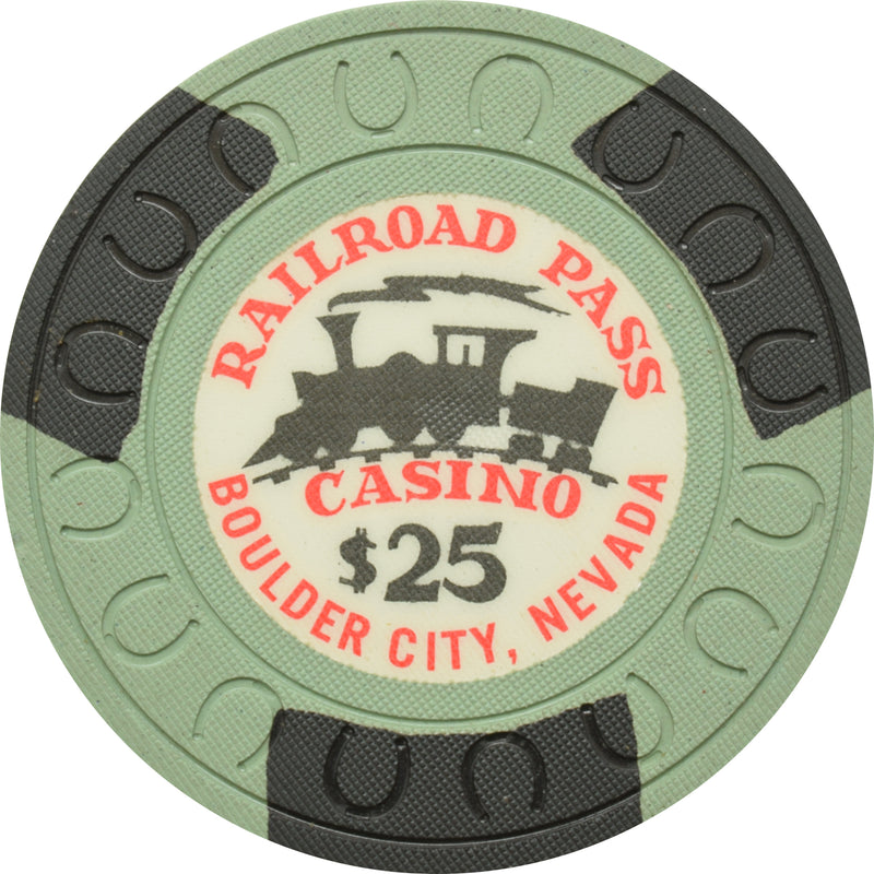Railroad Pass Casino Henderson Nevada $25 Chip 1960s