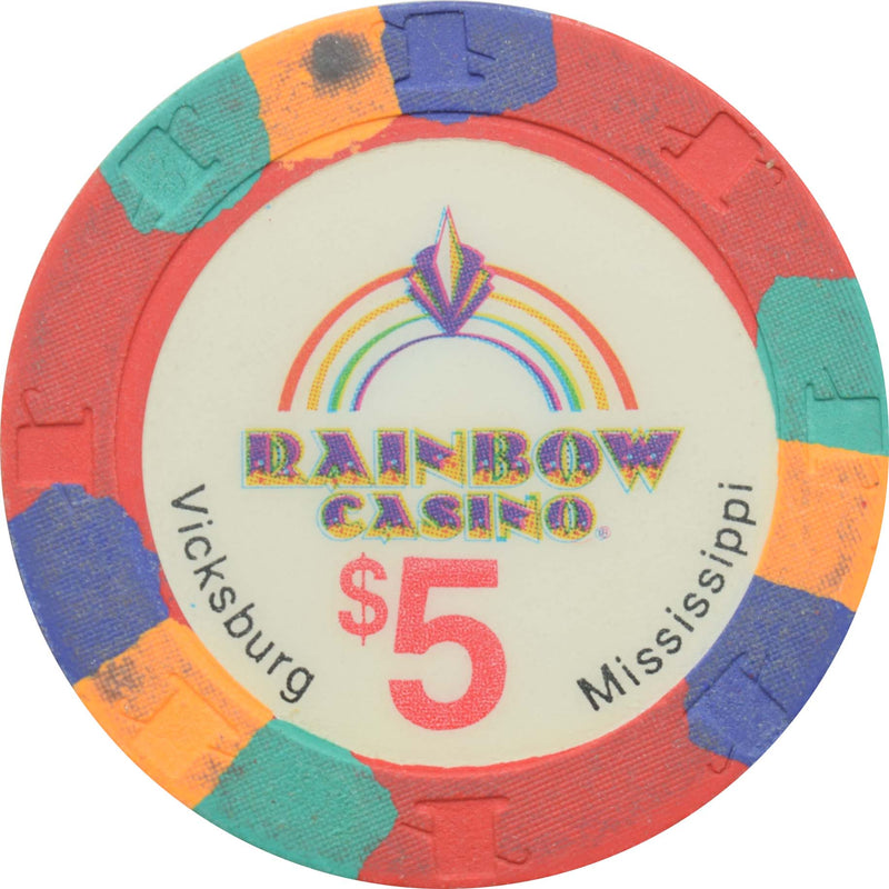 Rainbow Casino Vicksburg Mississippi $5 Chip