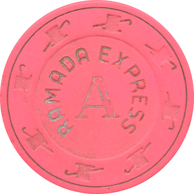 Ramada Express Casino Laughlin Nevada Roulette Pink Chip 1988
