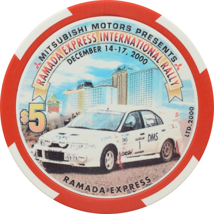 Ramada Express Casino Laughlin Nevada $5 International Rally Chip 2000