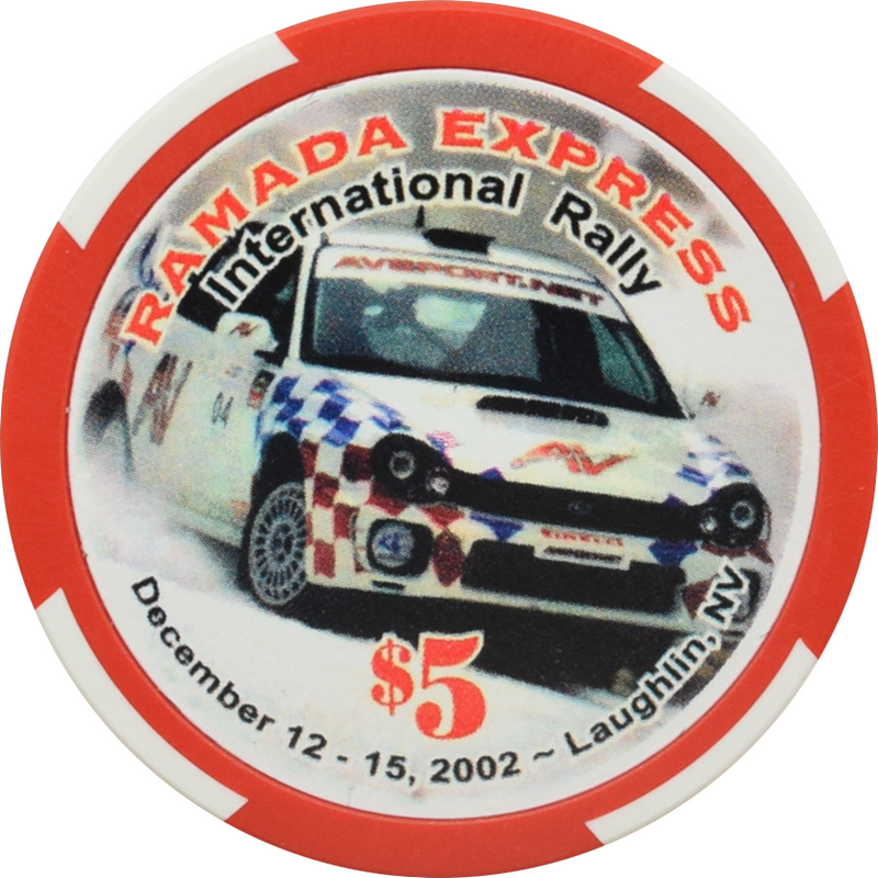 Ramada Express Casino Laughlin Nevada $5 International Rally Chip 2002