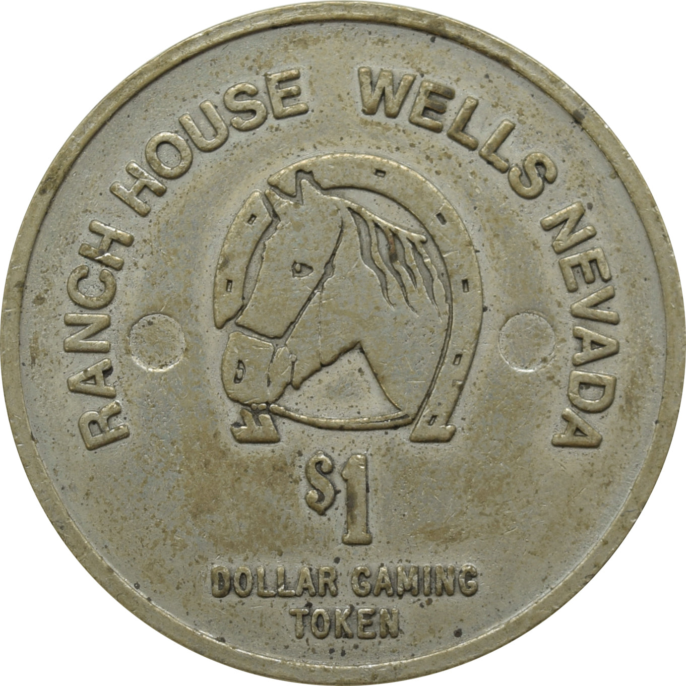 Ranch House Casino Wells NV $1 Token 1979