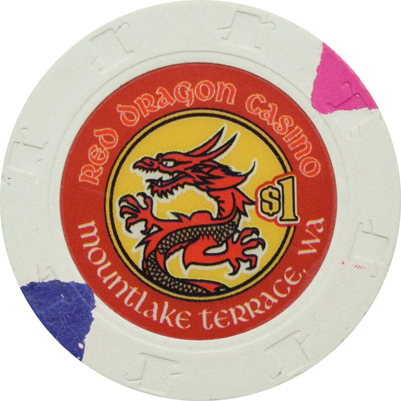 Red Dragon Casino Mountlake Terrace Washington $1 Chip