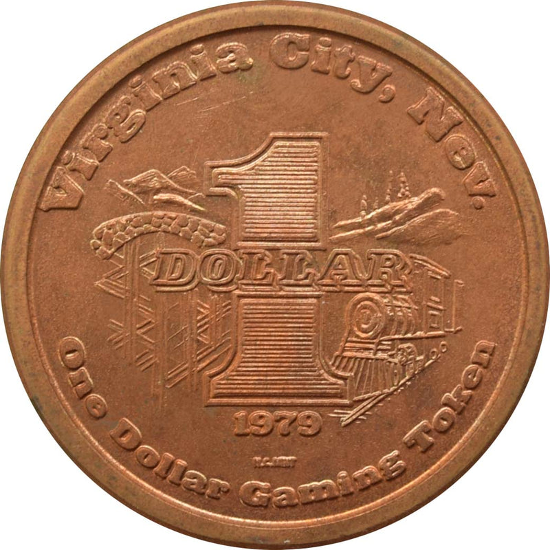 Red Garter Casino Virginia City Nevada $1 Token 1979