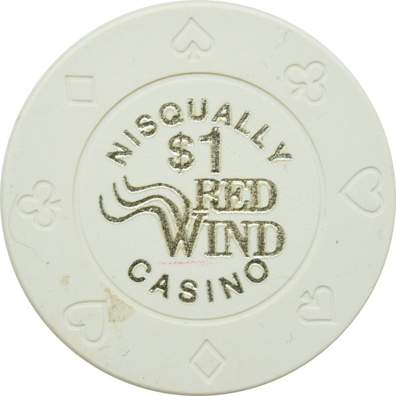 Red Wind Casino Olympia Washington $1 Bud Jones Chip