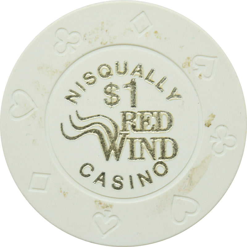Red Wind Casino Olympia Washington $1 Bud Jones Chip