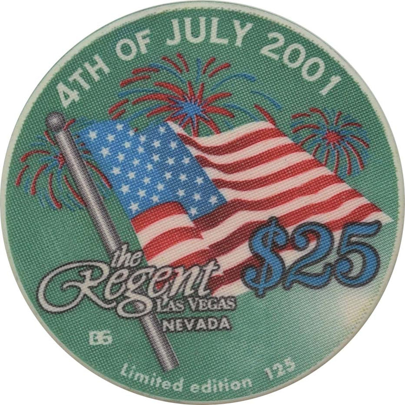 The Regent Casino Las Vegas Las Vegas $25 Independence Day Chip 2001