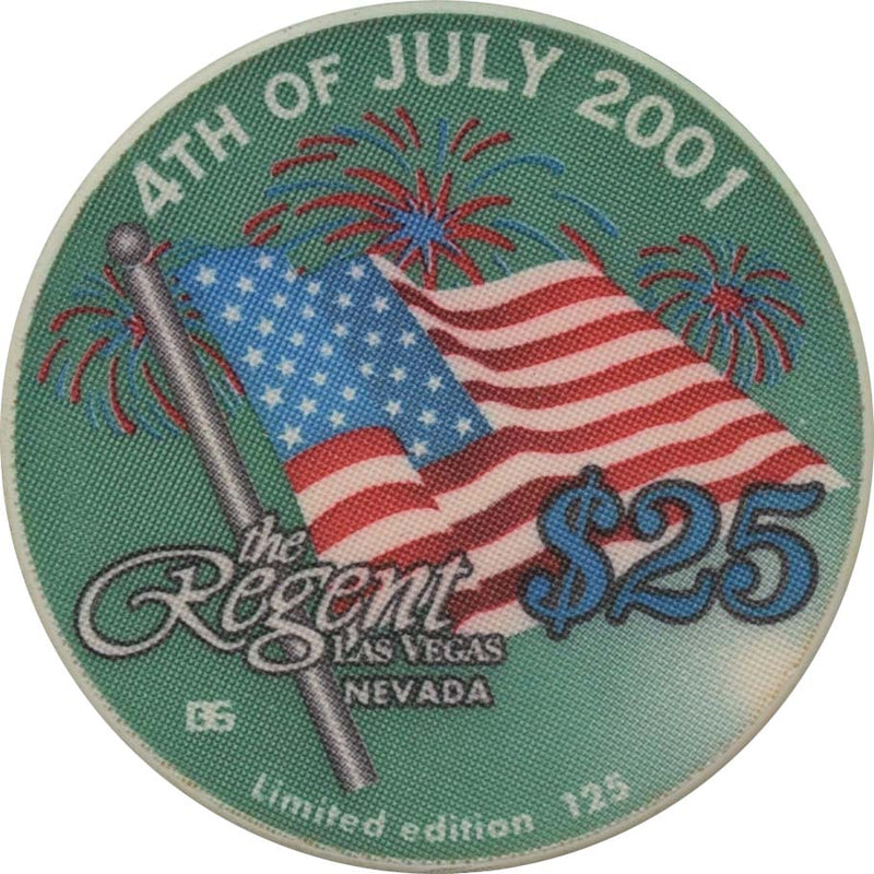 The Regent Casino Las Vegas Las Vegas $25 Independence Day Chip 2001