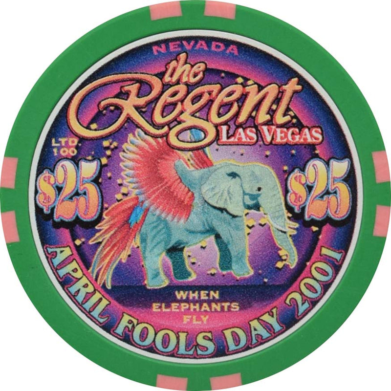 The Regent Casino Las Vegas Las Vegas $25 April Fools Day Chip 2001