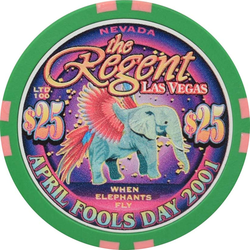 The Regent Casino Las Vegas Las Vegas $25 April Fools Day Chip 2001