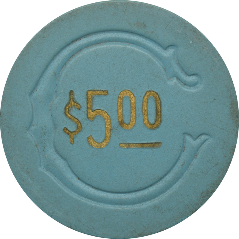Reno Casino Reno Nevada $5 Chip 1944