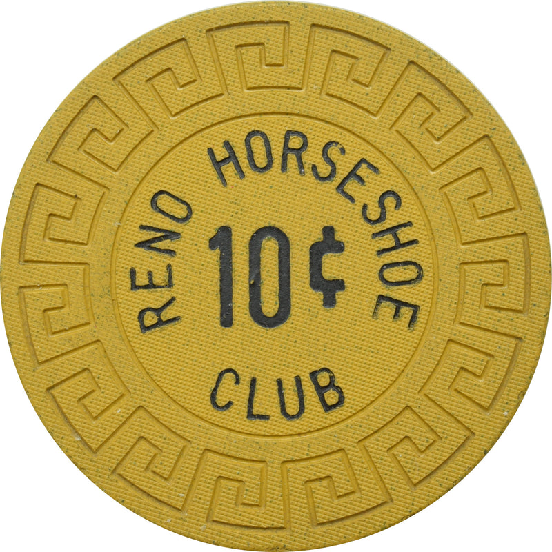 Horseshoe Club Casino Reno Nevada 10 Cent Chip 1973