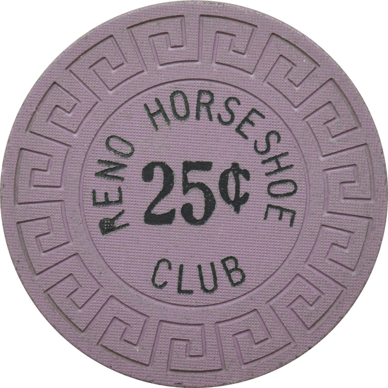 Horseshoe Club Casino Reno Nevada 25 Cent Chip 1973