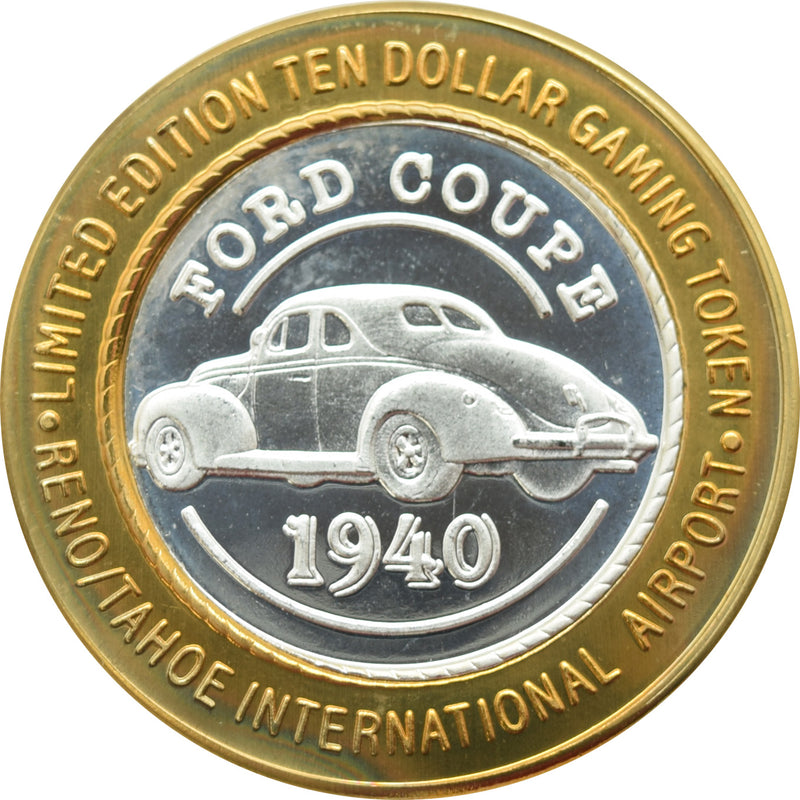 Reno/Tahoe International Airport "1940 Ford Coupe" $10 Silver Strike .999 Fine Silver 1999