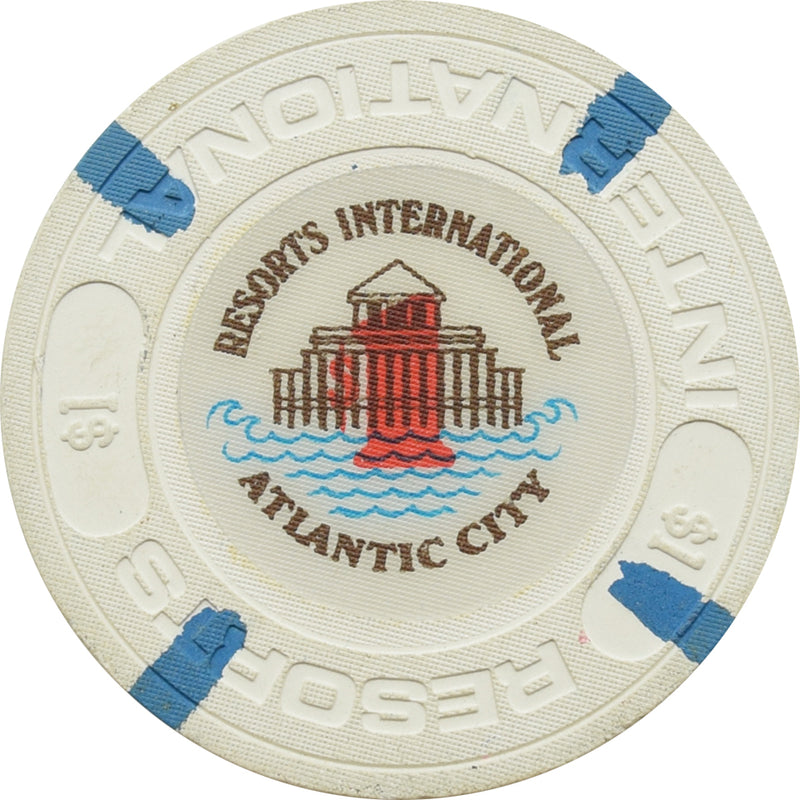 Resorts International Casino Atlantic City New Jersey $1 Chip