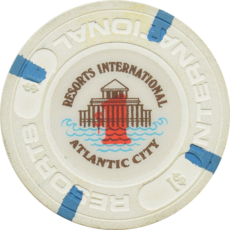 Resorts International Casino Atlantic City New Jersey $1 Chip