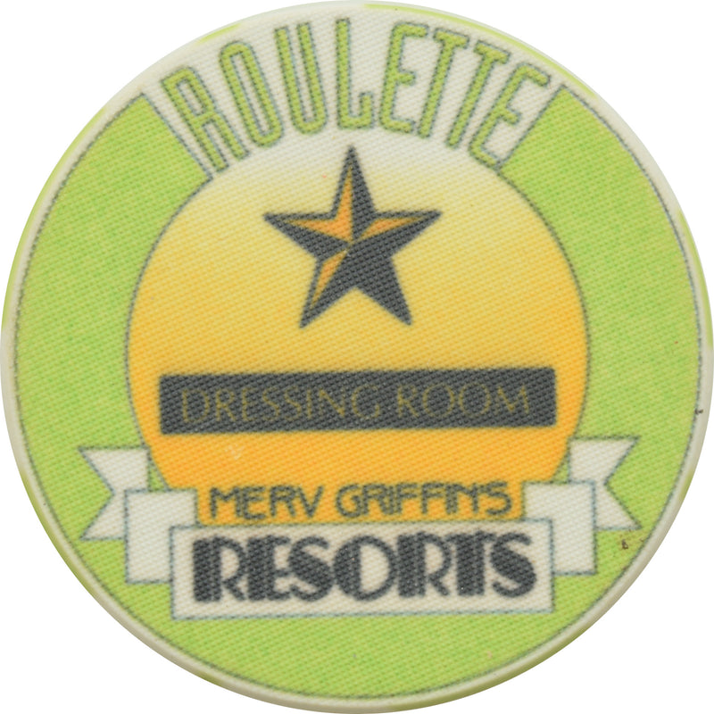 Resorts International Casino Atlantic City New Jersey Green Dressing Room Roulette Chip