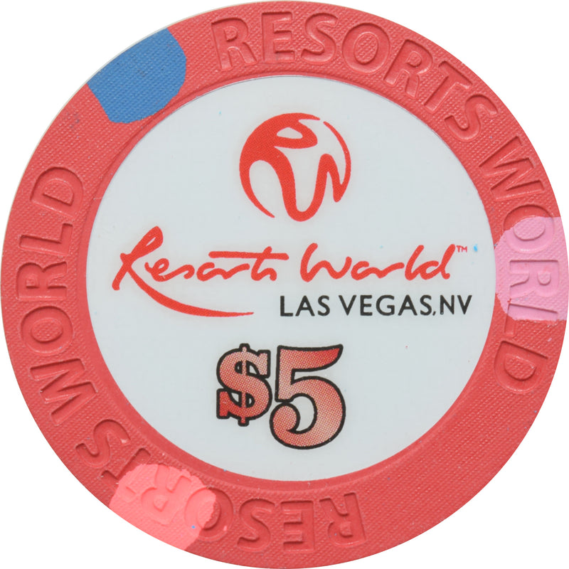 Resorts World Casino Las Vegas Nevada $5 Chip 2021