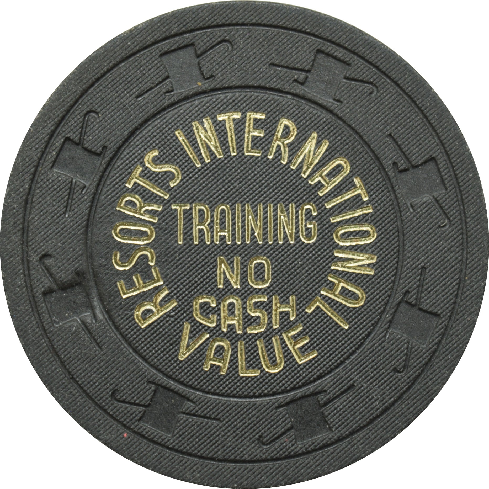 Resorts International Casino Atlantic City New Jersey Training $100 NCV Chip