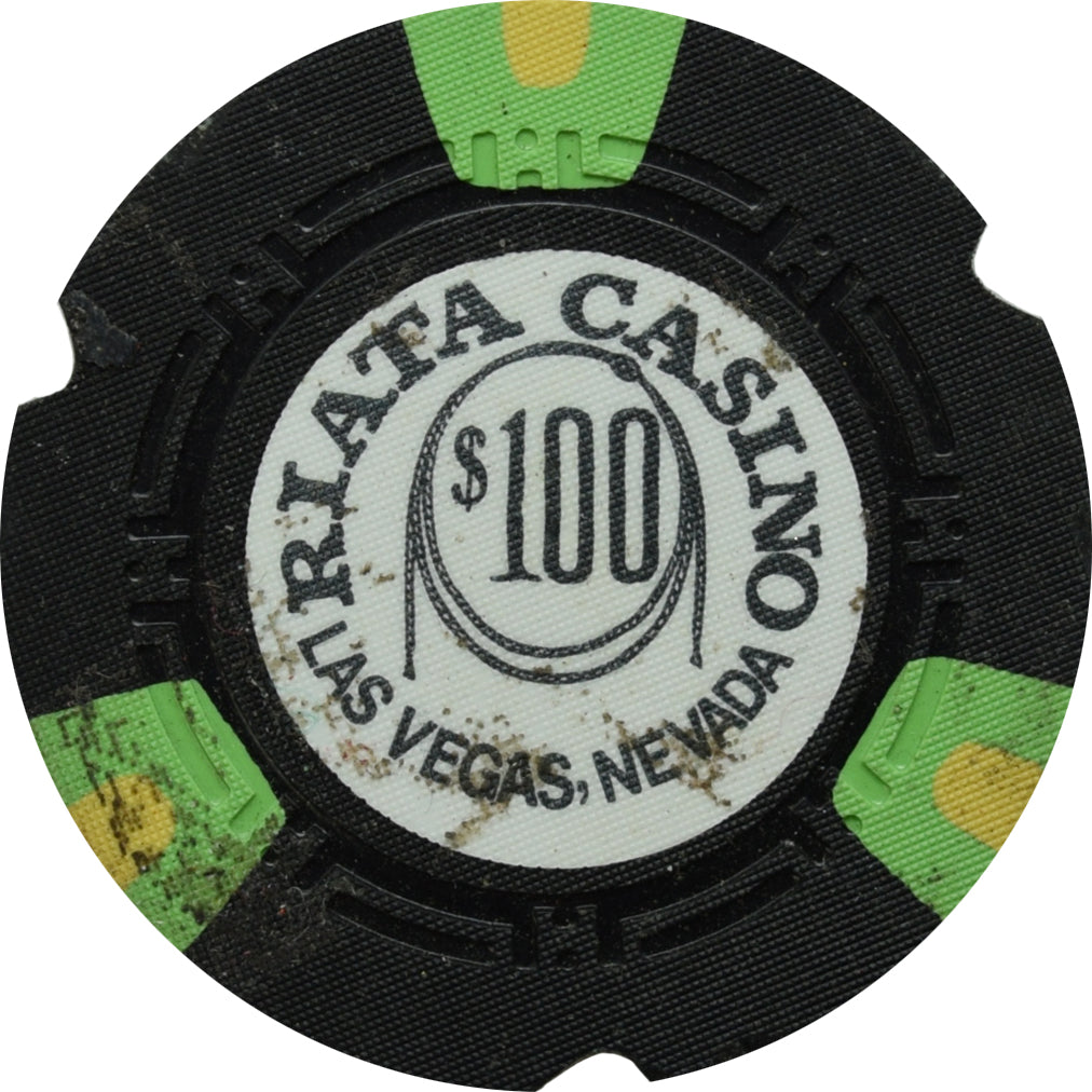 Riata Casino Las Vegas Nevada $100 Cancelled Chip 1973