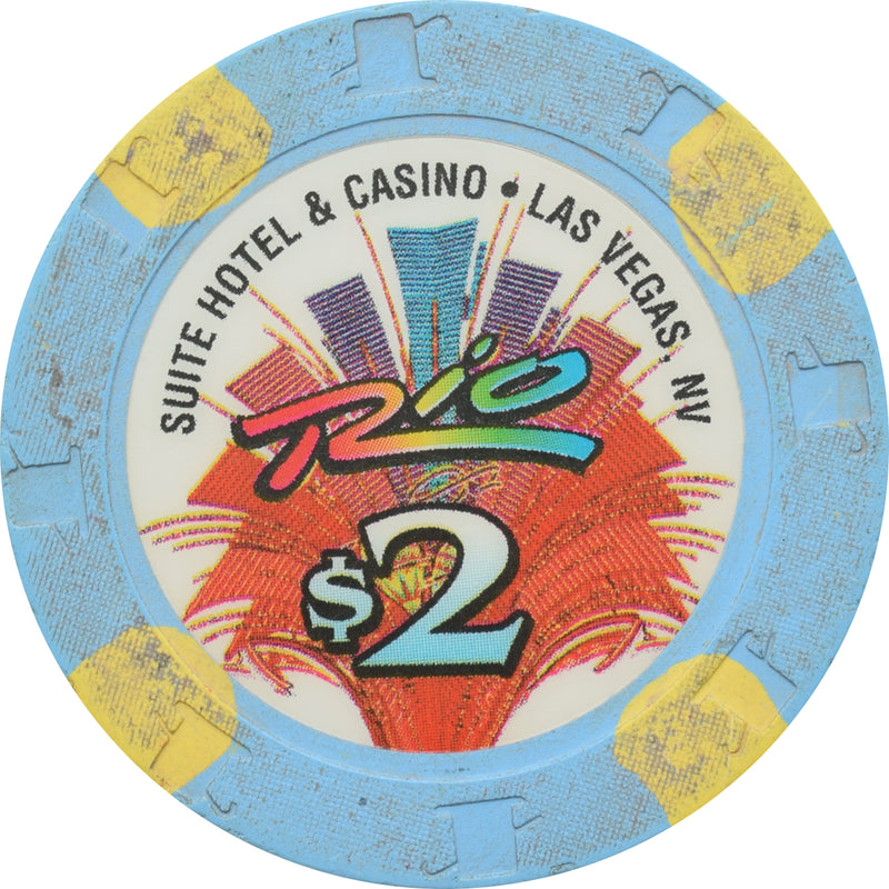 Rio Casino Las Vegas Nevada $2 Chip 2006