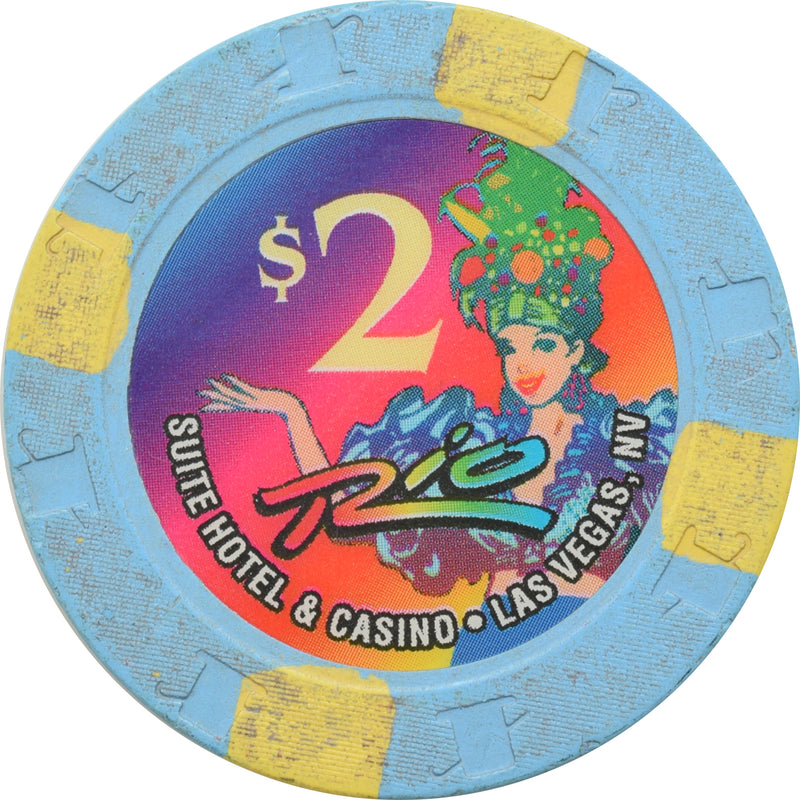 Rio Casino Las Vegas Nevada $2 Chip 2006