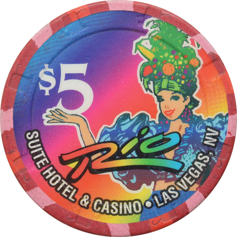 Rio Casino Las Vegas Nevada $5 Chip 1995