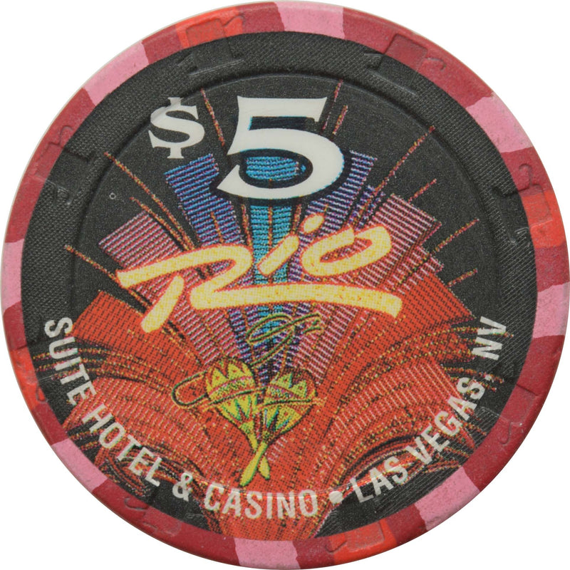 Rio Casino Las Vegas Nevada $5 Chip 1995