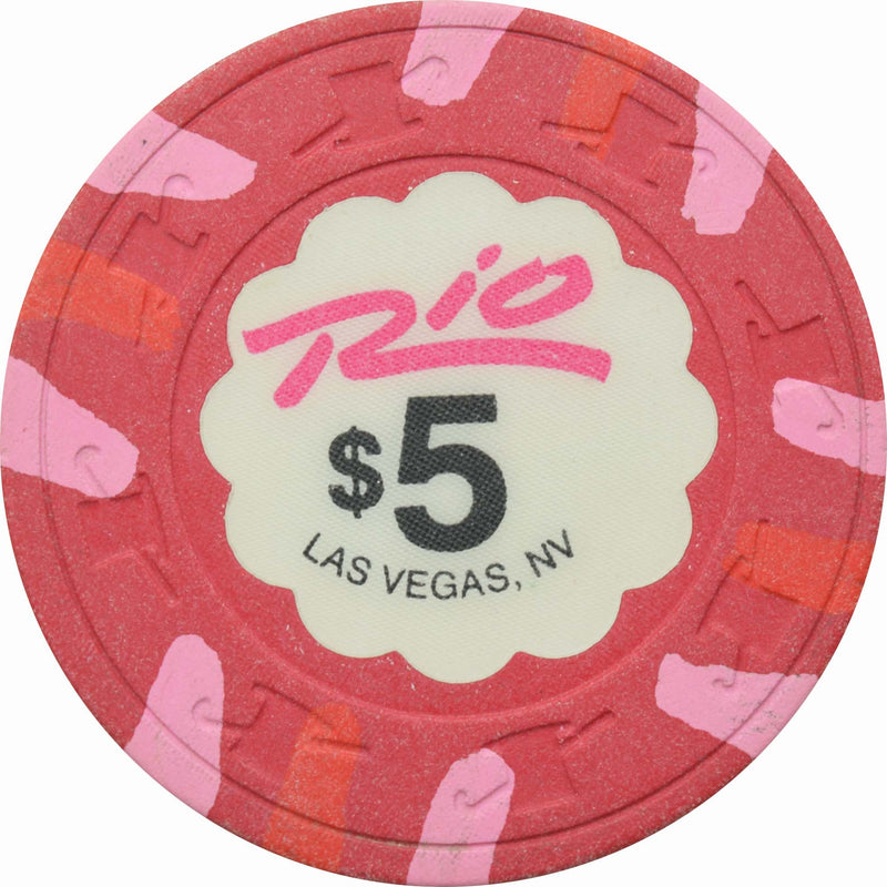 Rio Casino Las Vegas Nevada $5 Chip 1989