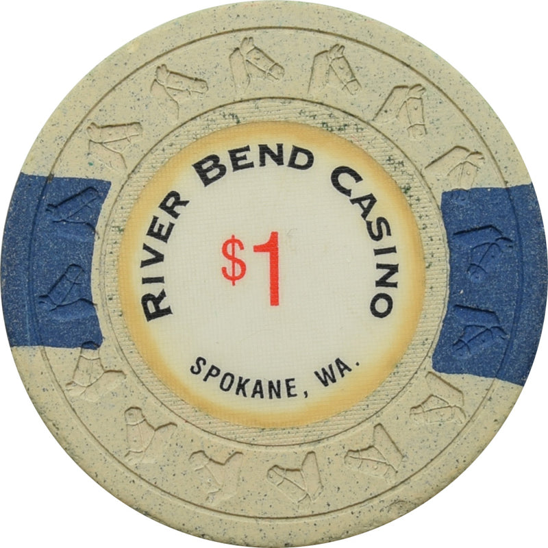 River Bend Casino Spokane Washington $1 Chip