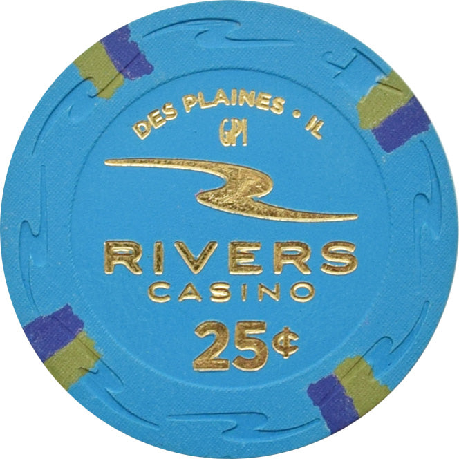 Rivers Casino Des Plaines Illinois 25 Cent Chip