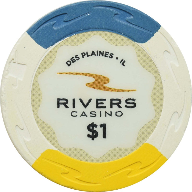 Rivers Casino Des Plaines Illinois $1 Chip
