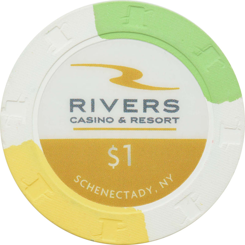 Rivers Casino Schenectady New York $1 Chip