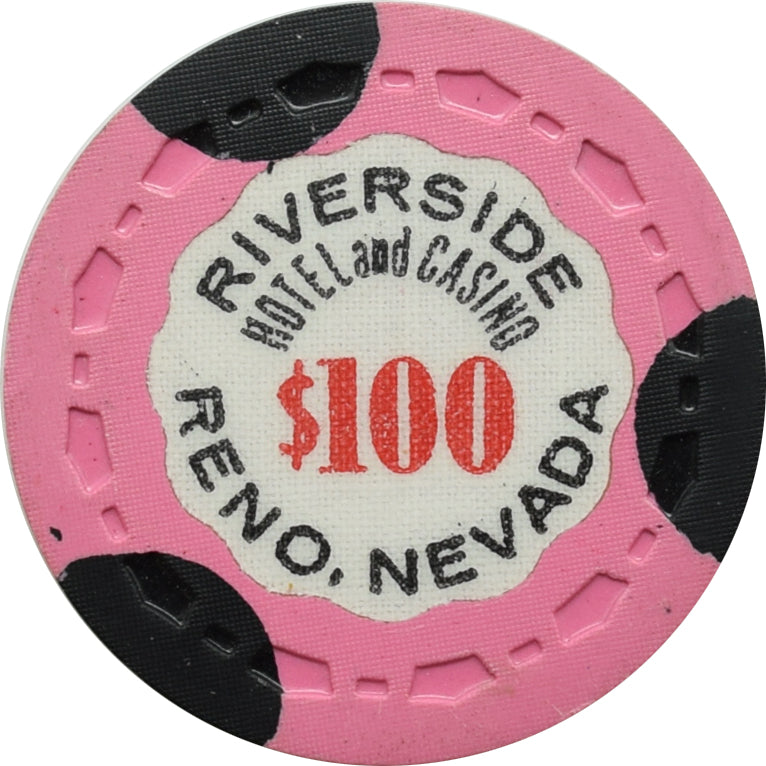 Riverside Hotel Casino Reno NV $100 Chip 1963