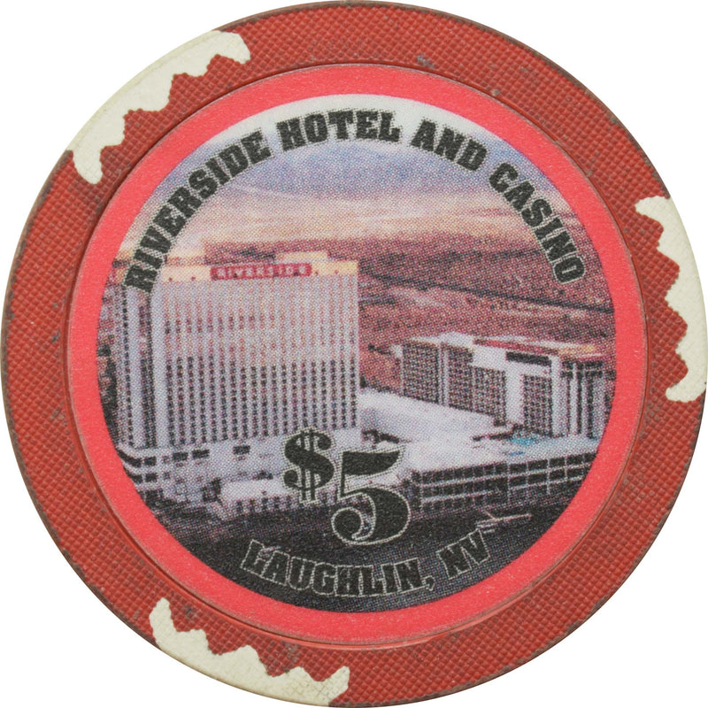 Riverside Resort Casino Laughlin Nevada $5 Chip 1995