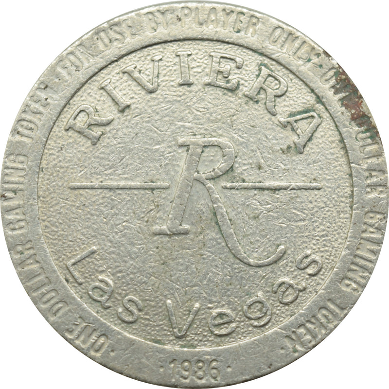 Riviera Casino Las Vegas NV $1 Token 1986