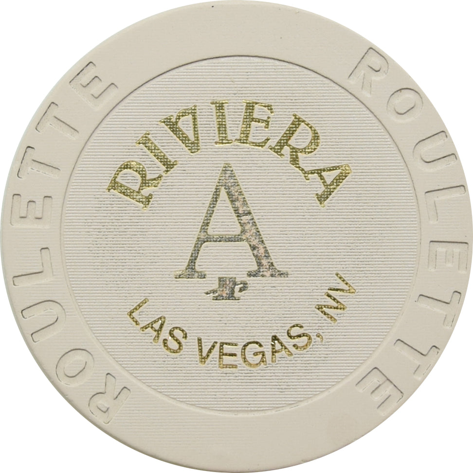 Riviera Casino Las Vegas Nevada Off White Roulette A Chip 1990s