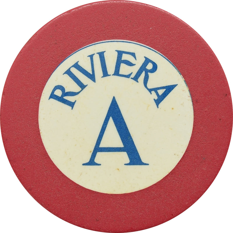 Riviera Casino Las Vegas Nevada Red Roulette A Chip 1969