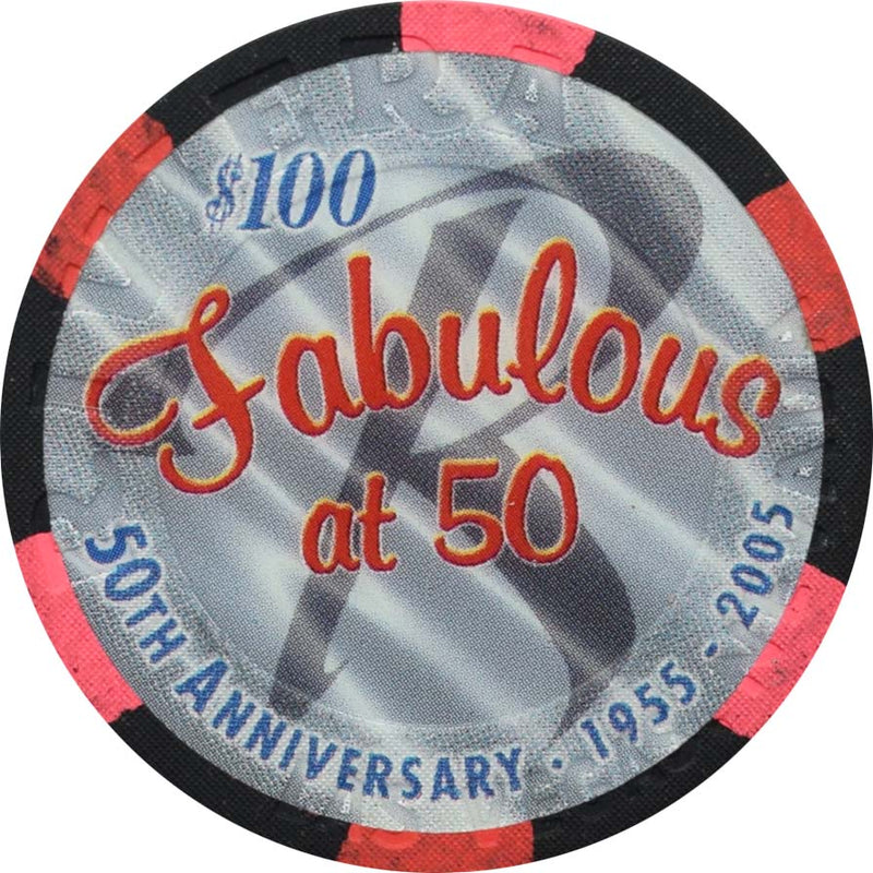 Riviera Casino Las Vegas Nevada $100 50th Anniversary Showgirls Chip 2005