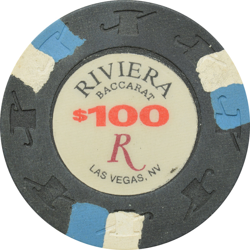 Riviera Casino Las Vegas Nevada $100 Baccarat Chip 1998