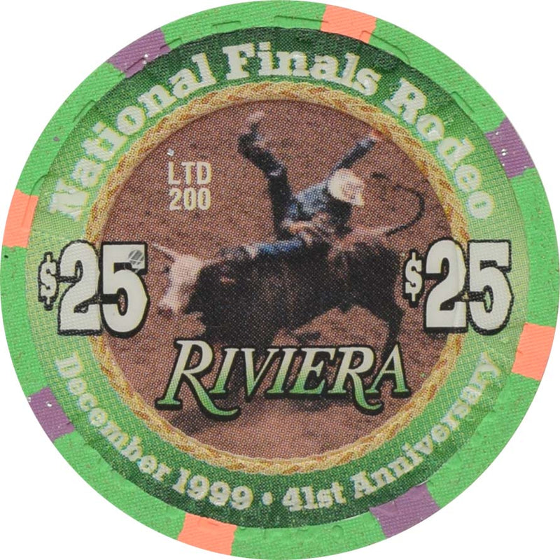 Riviera Casino Las Vegas Las Vegas $25 National Finals Rodeo Chip 1999