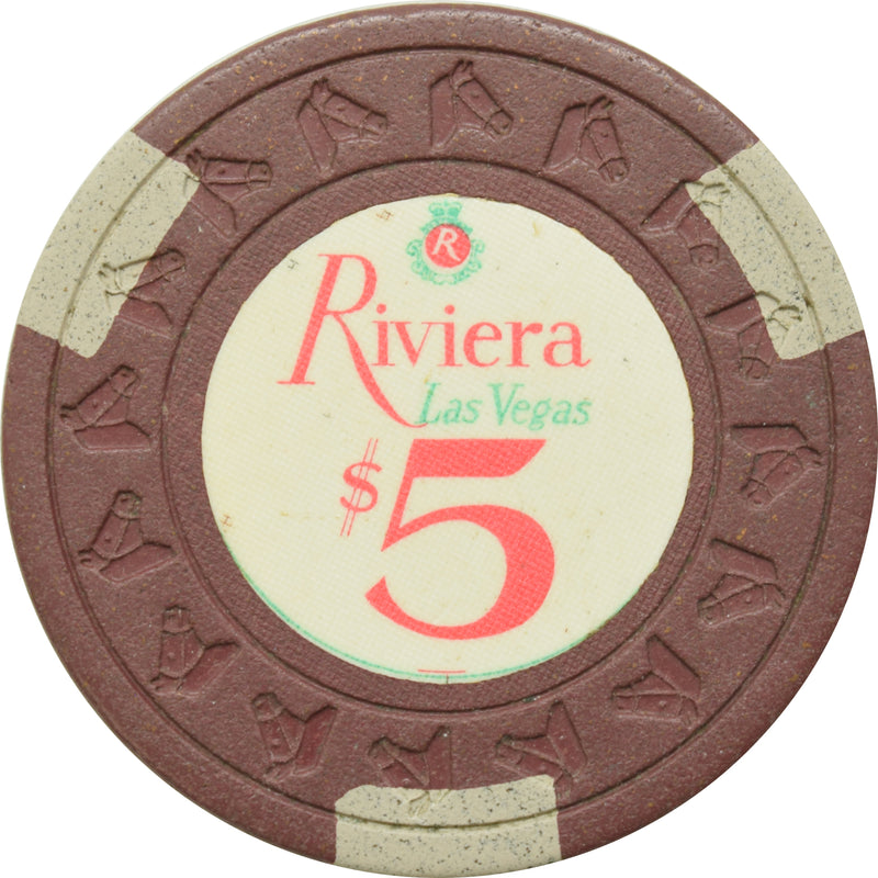 Riviera Casino Las Vegas Nevada $5 Chip 1965