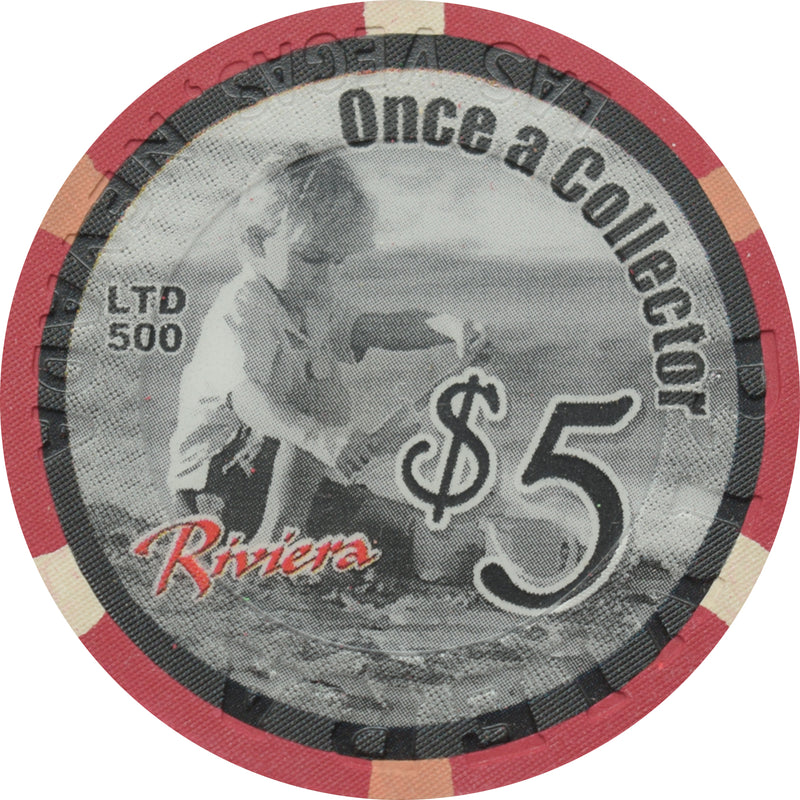 Riviera Casino Las Vegas Nevada $5 Once a Collector, Always a Collector Chip 2002