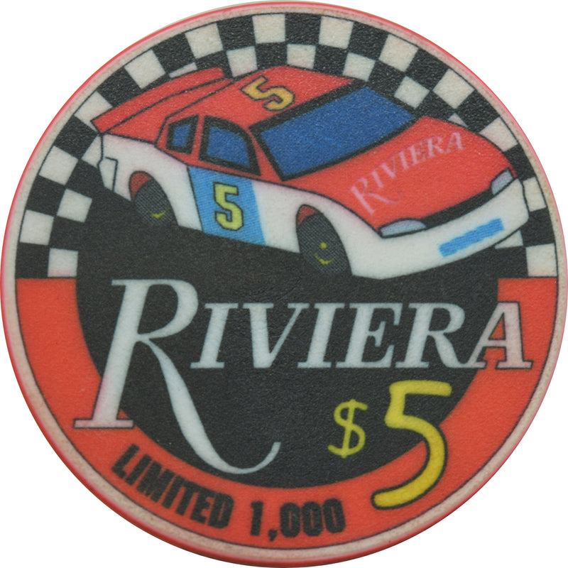 Riviera Casino Las Vegas Nevada $5 Racing Team Chip 1999