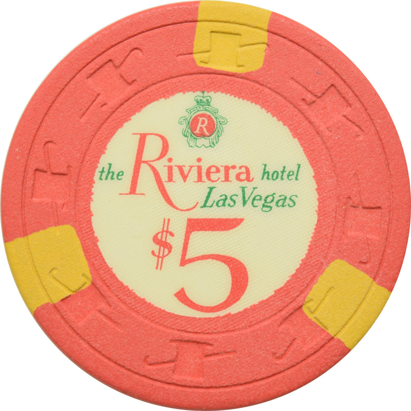 Riviera Casino Las Vegas Nevada $5 Chip 1971