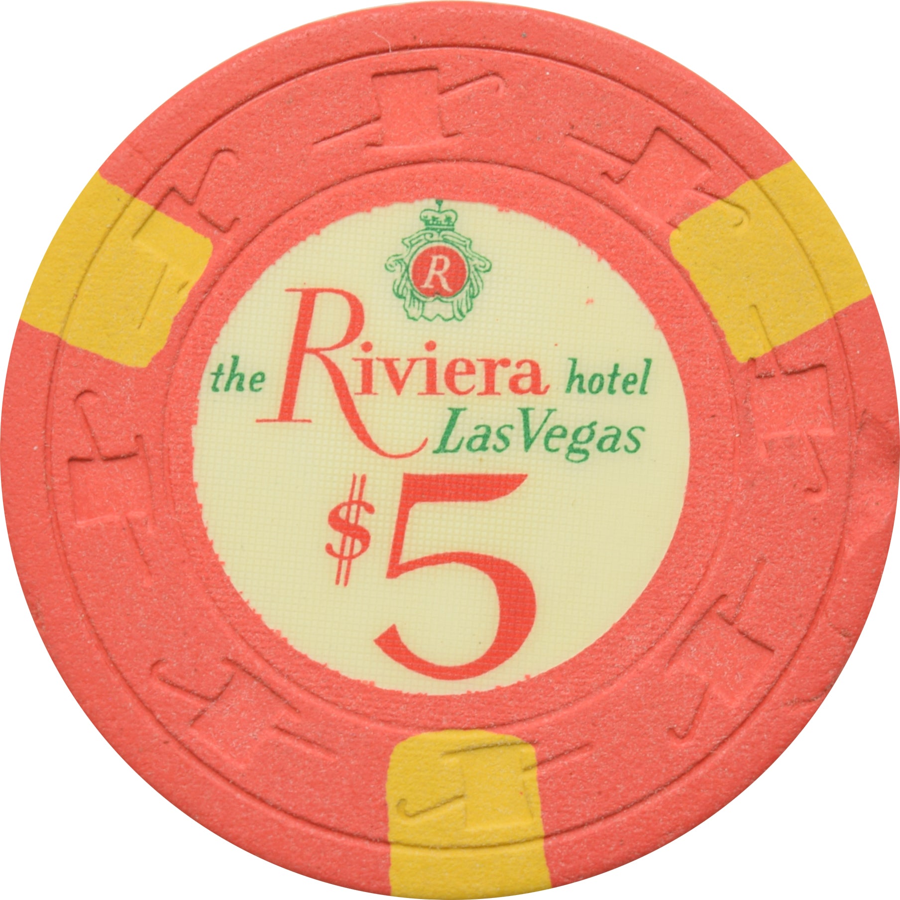 Riviera Casino Las Vegas Nevada $5 Chip 1971